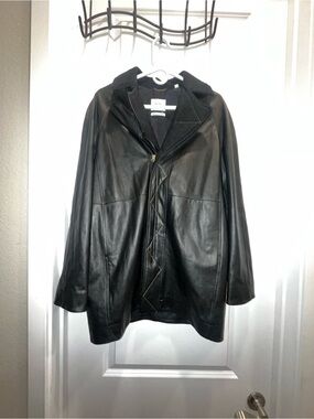 Billy Reid black leather jacket
